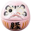 KESOTO Piccola Bambola Daruma in Ceramica, Statuetta Giapponese in Miniatura, buona Fortuna, Auguri, Scultura Artistica, Decorazione Dharma per Bar e caffè, Rosa