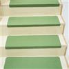 Hearda Tappetini per Gradini, 5 Pezzi Tappetino per Scale Coprigradini, Caldo in Inverno Tappetino Antiscivolo per Tappeto con Retro Adesivo, Fonoassorbente Passatoie (Verde,55x22x4.5cm)