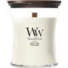 WoodWick | Candela Media | White Teak | Ottimo regalo per donne