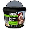 FARBEX Vernice Gommosa Guaina Liquida - 3,5 kg- Grigio | Gomma liquida impermeabilizzante per tetti, balconi, zoccolatura, cemento, legno, metallo, plastica - elastica, anti UV