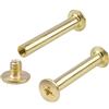 INCREWAY Viti Chicago in ottone, viti di legatura per pali di legatura, durevoli, viti a croce Chicago, 0.19x1.37in / 5 mm x 35 mm, 30 pezzi