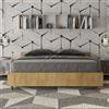 ITYHOME Letto matrimoniale con rete 160x190 quercia Nuamo