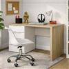 LIBEROSHOPPING Scrivania 4 Cassetti Seldir L 110x40 h75 cm Grigio Cashmere e Rovere