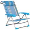 Metalfar Sdraio sedia mare in alluminio reclinabile pieghevole MARINA