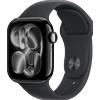Apple Watch Series 11 (2025) LTE 42mm Jet Black Aluminium Case with Sport Band S/M - Black