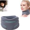 VaizA Tutore cervicale Cervicorrect for apnea notturna Tutore cervicale Cervicorrect, tutore morbido for dolore al collo e supporto, tutore antirussamento for dormire for donne e uomini (Color : Gray)