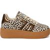 Back 70 XXL sneakers platform donna in cavallino Fur Leo Bronze