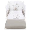 PALI Piumone Orsone Set 3 Pezzi Bianco Tortora Pali