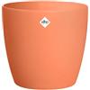 Elho brussels round wheels 40cm vaso da fiori - Mild Terra | Ø 39 x Alt. 36.5 cm | Adatto per interni | Plastica riciclata al 100%