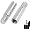 Cyiamku 2 prolunghe gonfiatore pneumatico Trotinette 39 mm, prolunga valvola pneumatica in lega di alluminio con valvola a prova di perdite, estensione rigida, compatibile con monopattino elettrico, auto
