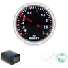 Vidonergy Calibro meccanico turbo boost 52 mm, 3 bar 12 V calibro da corsa per auto, display a luce bianca, strumento per il monitoraggio delle prestazioni del veicolo