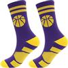 AWOCAN Calzini da basket, imbottiti, a compressione lunga, per uomini e donne, per sport all'aria aperta, escursionismo, allenamento, calze lunghe