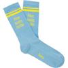 Fisura - Calzini originali unisex "Brillo" blu. Calzini da regalo. Calzini alti blu. Calzini con messaggio in italiano. Calzini in cotone e poliestere. Taglia unica.