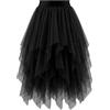 Bridesmay Gonne in Tulle da Donna, Linea ad A, soffice Rete a Strati, Gonna a tutù Lunga per Halloween, Tea Party
