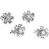 Winomo Delicati affascinante Mini strass fiore Pin spilla clip - 4 pezzi