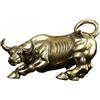 Toro zodiacale vintage in ottone, decorazione creativa e robusta