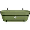 Elho vibia campana trough allin1 50cm fioriera - Moss Green | Lungh. 26 x Largh. 50.4 x Alt. 17.7 cm | Sottovaso integrato