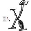 Selius Cyclette multifunzione 3-in-1 - Bicicletta da fitness - Bicicletta da indoor - Cyclette statica - Bicicletta pieghevole - Colore: nero e arancione