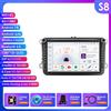 Selius Autoradio con navigazione integrata - Lettore multimediale - Sistema di navigazione GPS - Autoradio Android - Schermo QLED da 8 pollici