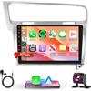 Selius Autoradio - Lettore multimediale - Sistema di navigazione - Autoradio touchscreen - 2 DIN - Schermo grande da 10,1 pollici