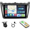 Selius Autoradio - Autoradio stereo - Lettore multimediale - Autoradio - Sistema di infotainment - Schermo touchscreen da 9 pollici