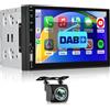 Selius Autoradio 2-DIN - Autoradio - Lettore multimediale - Radio touchscreen - Radio DAB+ - Schermo da 7 pollici