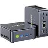 Selius Mini PC - PC compatti - PC desktop - Media center - Server - AMD Ryzen 5 3500U - 16 GB di RAM e 1 TB di SSD