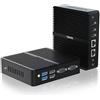 Selius Mini PC - Mini computer - Mini desktop - PC compatto - Design - 8 GB di RAM - 256 GB di SSD - Supporto per tre monitor