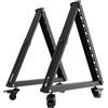 StarTech Supporto a pavimento per TV MC-183 - Per televisori da 94 a 203 cm - Massimo 75 kg - Altezza 400-580 mm - 4 ruote bloccabili - Standard VESA 100x100-800x400 mm - Colore nero