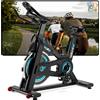 Selius Cyclette - Bicicletta da fitness - Cyclette fissa - Bicicletta da - Cyclette cardio - Telaio robusto in alluminio e acciaio