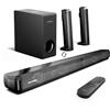 Selius Soundbar 2-in-1 - Soundbar 4.1 per TV - Stereo - Altoparlanti - Cavi per altoparlanti - Altoparlante - BT 5.3