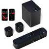 Selius Soundbar - 2.2 canali - Soundbar con subwoofer - Soundbar per TV - Bluetooth - Controllo tramite app - Wireless