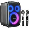 Selius Altoparlante Bluetooth - Altoparlanti - Partybox - Sistema audio - 120W - con 2 microfoni