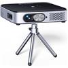 Selius Proiettore Beamer - Mini proiettore DLP - Ricaricabile - Android 11.0 - Proiezione ultra-compatta - Wi-Fi e Bluetooth