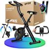Selius Cyclette da casa - Bicicletta fitness - Attrezzatura per allenamento su bici - Bicicletta statica - Bicicletta pieghevole - Compatta