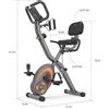 Selius Cyclette da casa - Attrezzatura per l'allenamento su bici - Bicicletta fitness - Ergometro - Apparecchio per il fitness - Pieghevole - 12 livelli di resistenza