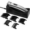 Selius TONDEO Professionale Tagliacapelli ECO XP LITHIUM Argento | Tagliacapelli completo di base di ricarica e pettine guida per 5 diverse lunghezze di taglio (4/8/12/16)