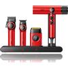 Selius Set professionale per parrucchieri VGR, composto da: taglia capelli, rifinitore, rasoio a lame e asciugacapelli ionico. Kit completo 4-in-1 con motore potenziato e base di ricarica