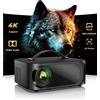Selius Proiettore compatibile con Netflix, dotato di audio Dolby, risoluzione 4K per un home cinema, 1500 ANSI, HDR10+, HDMI eARC, autofocus intelligente 1080p Full-HD, Wi-Fi 6, Bluetooth 5.3