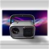 Selius Proiettore video WiFi Bluetooth, proiettore, proiettore a soffitto, proiettore video 4K, compatibile, per home cinema, HDMI 1080p, AV, USB, Android 11 (grigio opaco)