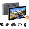 Selius Monitor da campo X5 da 5,5 pollici, 1200 nit, con touchscreen 4K HDMI 60Hz, monitor per fotocamere DSLR con custodia in alluminio, batteria F550C, visualizzazione RGB, messa a fuoco
