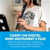 Selius Strumento musicale digitale portatile "Carry-on Digitaal blaasinstrument 2 Plus": 20 suoni, batteria ricaricabile tramite USB integrata, uscita per cuffie per la pratica silenziosa, interfaccia MIDI e Bluetooth