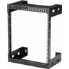 Selius .com 2 Post Rack per server robusto, montabile a parete, telaio aperto da 19", profondità 30 cm, rack per dati adatto a apparecchiature IT/AV/pannelli di patch/computer