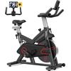 Selius Cyclette da casa, biciclette per uso domestico, cyclette con resistenza magnetica, biciclette con schermo LCD e supporto per tablet, attrezzatura per il fitness