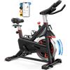 Selius Cyclette, bicicletta con resistenza magnetica, cyclette silenziosa, bicicletta con sella più confortevole, cyclette da indoor cycling con supporto per tablet