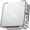 Selius Pinova P2 Mini PC con Windows 11 Pro, processore AMD Ryzen 3300U (fino a 3,50 GHz), 16 GB di RAM DDR4, SSD M.2 da 1024 GB, mini computer desktop per ufficio/scuola/casa, supporto per tre schermi 4K, HDMI 2.0.