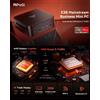 Selius Mini PC E3B con processore AMD Ryzen 5 7430U (frequenza massima 4,3 GHz), 32GB (16 GB*2) di RAM DDR4, SSD M.2 da 512GB, Mini computer con sistema operativo Windows 11 Pro | Supporto per 3 display 4K | WiFi 6 | Bluetooth 5.2, ideale per uso …