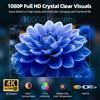 Selius Proiettore video portatile 4K ufficiale Netflix, con risoluzione Full HD 1080P, rotazione, messa a fuoco automatica e correzione della distorsione trapezoidale, 10.000 lumen, sistema operativo Android 13 e connettività Bluetooth