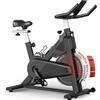 Selius Bicicletta da fitness - Cyclette da interno - Cyclette silenziosa con resistenza magnetica - Nera