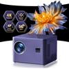 Selius Mini proiettore - Proiettore LED digitale - 20000 lumen - 1080P - 500 ANSI - Wi-Fi - Bluetooth